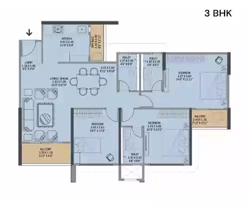 VTP Cielo 3 bhk